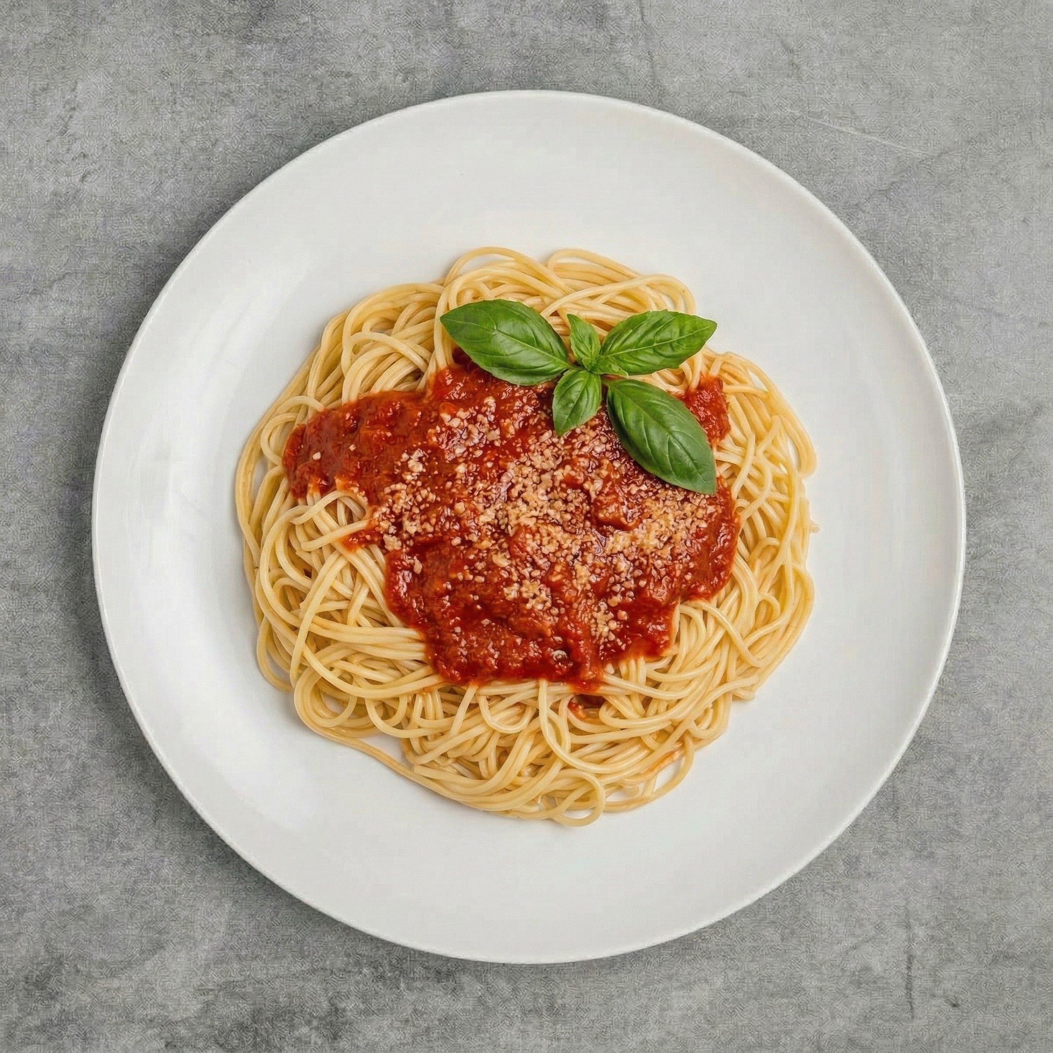 Spaghetti with Marinara Sauce.