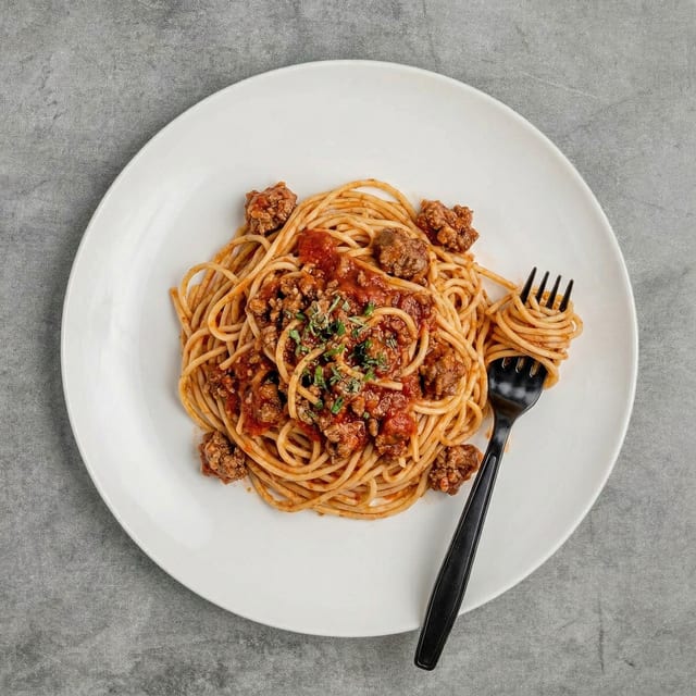 Spaghetti with Meat Sauce.